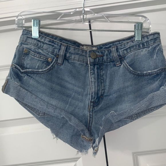 Free People Pants - Free people distressed denim shorts, women’s size 26